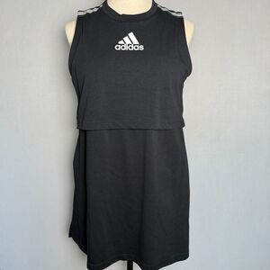 Adidas Black & White Sleeveless Mesh Lined Dress, Game & Go, Size Large 2/$50